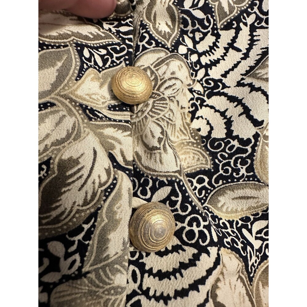 Saville Suit Floral Women's Blazer Size 8 Rayon Buttons Shoulder Pads - Picture 6 of 9